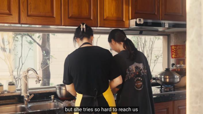 “But she tries so hard to reach us”